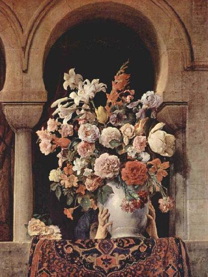 Francesco Hayez Vase of Flowers on the Window of a Harem china oil painting image